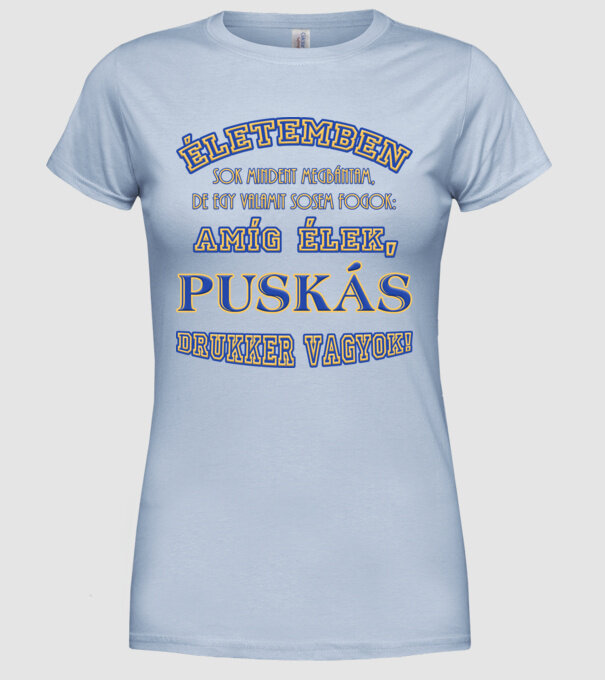  minta világoskék pólón