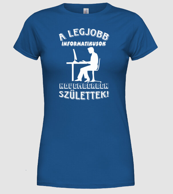  minta királykék pólón