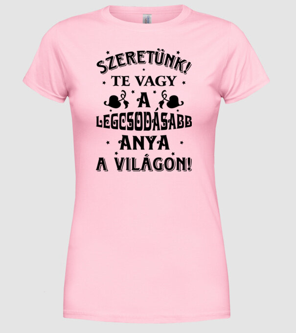  minta világos rózsaszín pólón