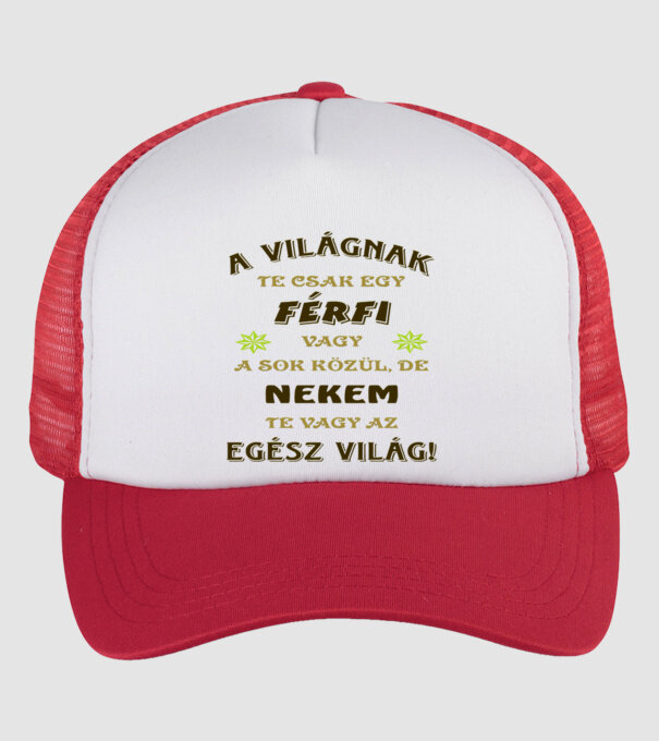  minta fehér/piros pólón