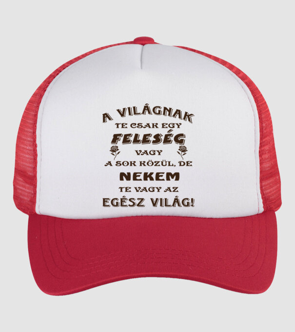 minta fehér/piros pólón