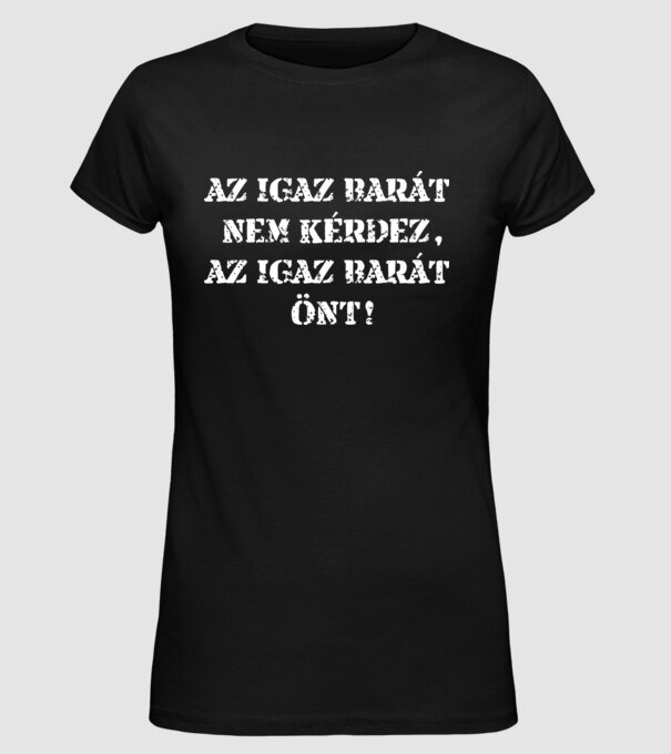  minta fekete pólón