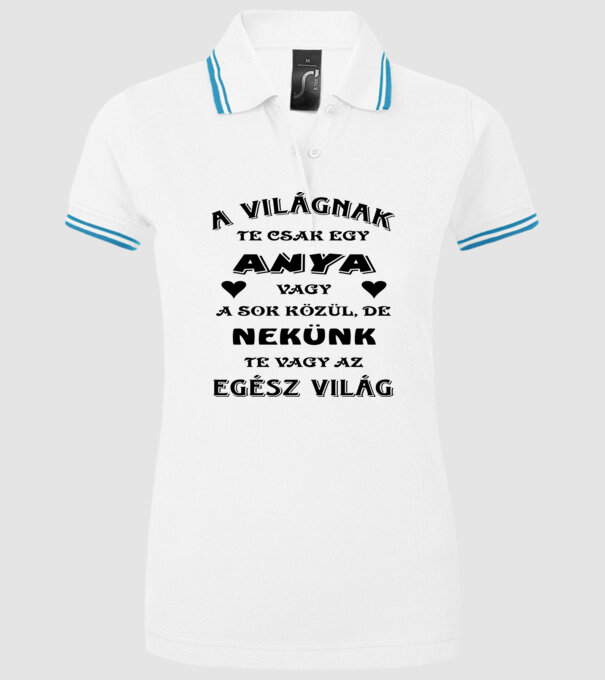  minta fehér pólón