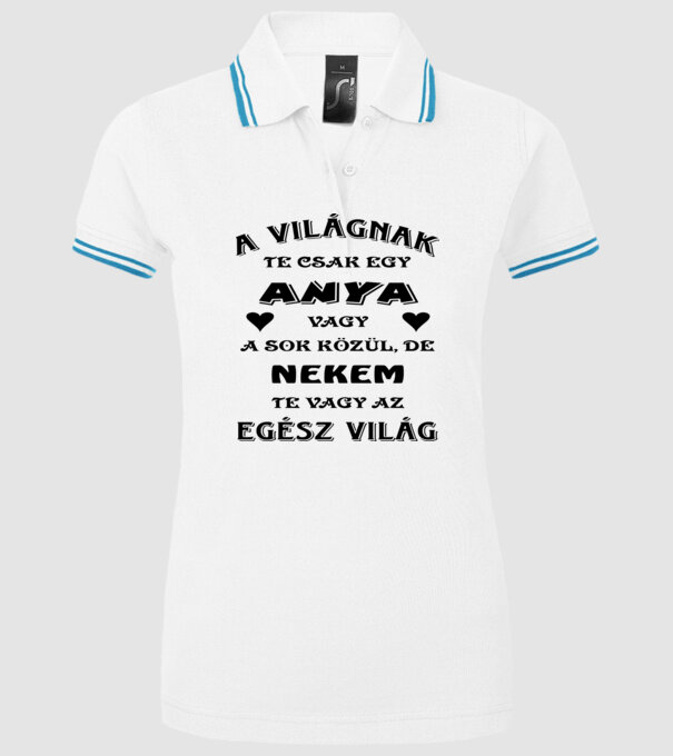  minta fehér pólón