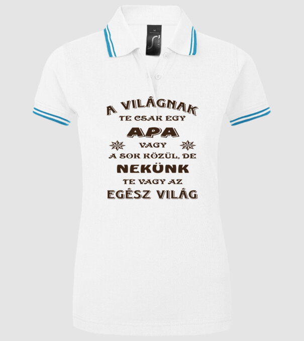  minta fehér pólón