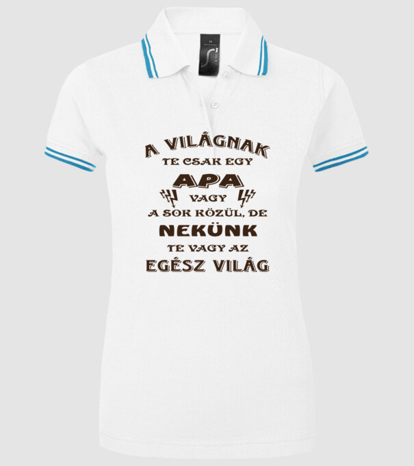  minta fehér pólón