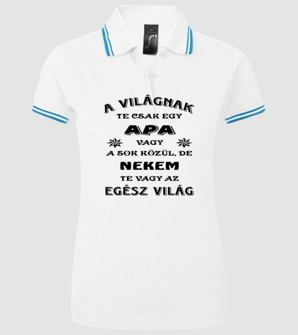  minta fehér pólón