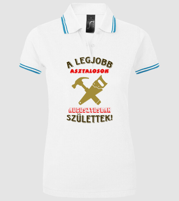  minta fehér pólón