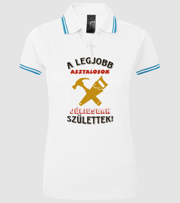  minta fehér pólón