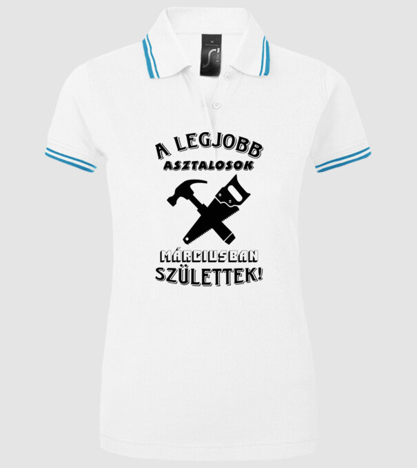  minta fehér pólón