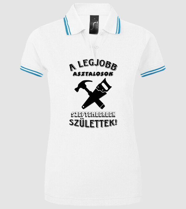  minta fehér pólón