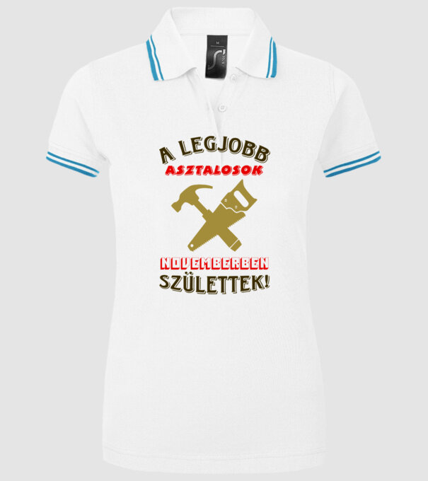 minta fehér pólón
