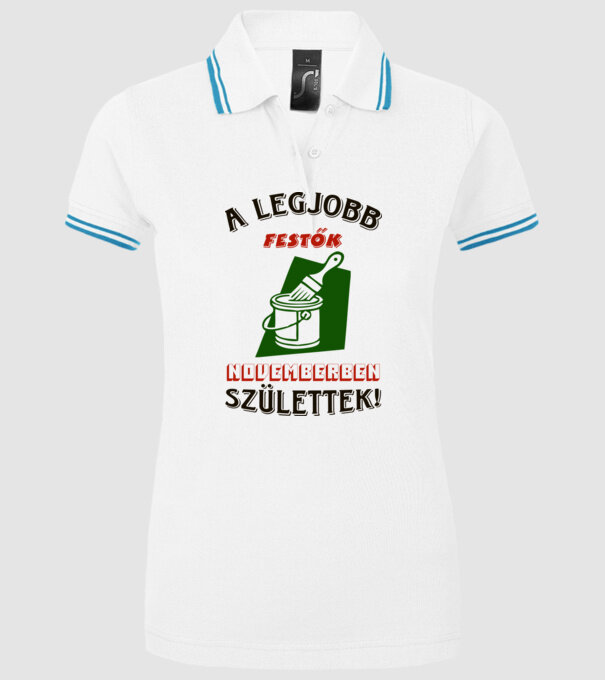  minta fehér pólón