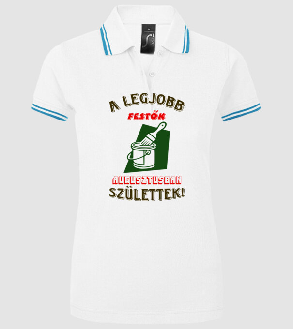  minta fehér pólón