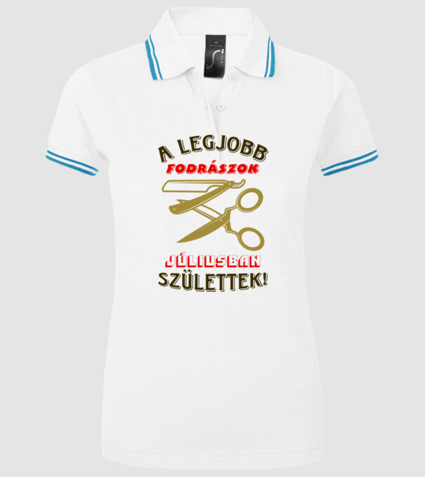  minta fehér pólón