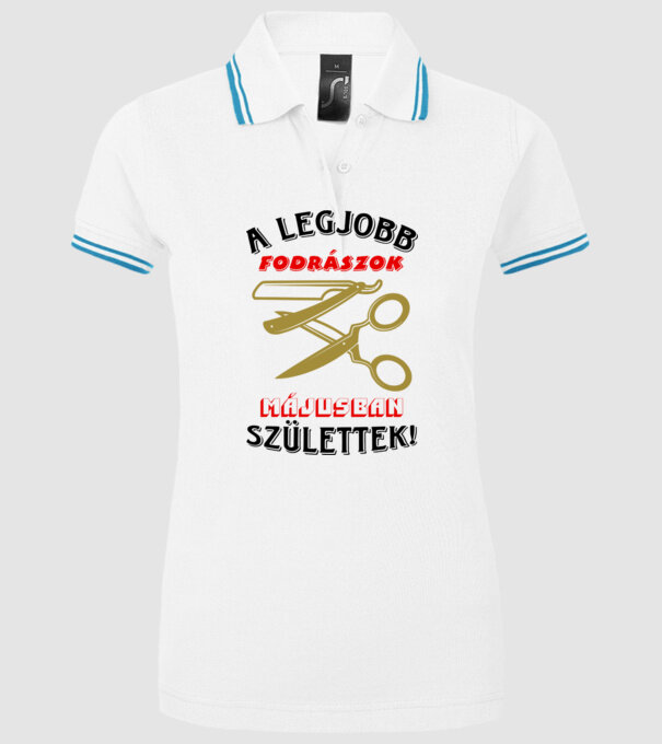  minta fehér pólón