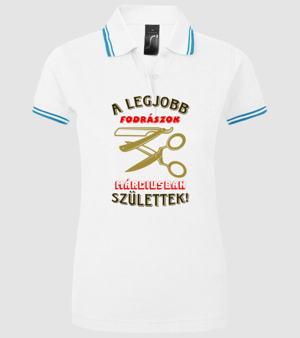  minta fehér pólón