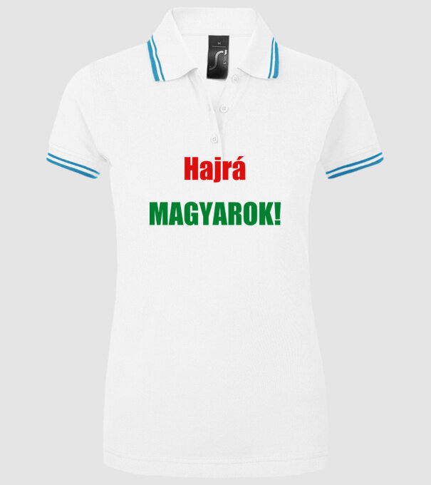  minta fehér pólón