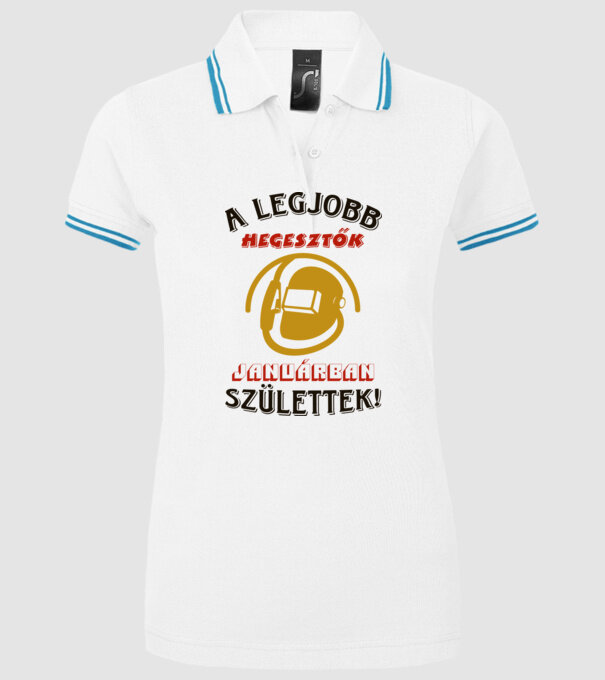  minta fehér pólón