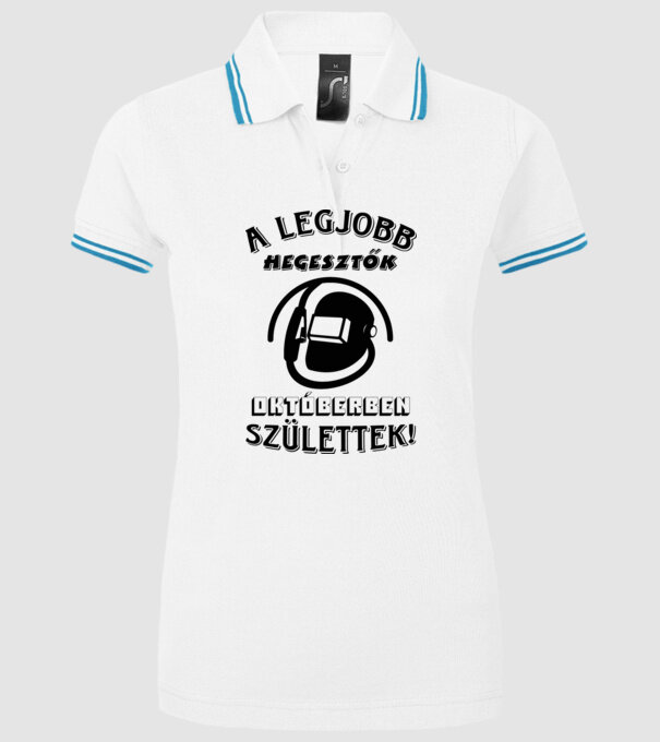  minta fehér pólón