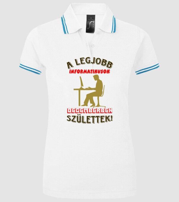  minta fehér pólón