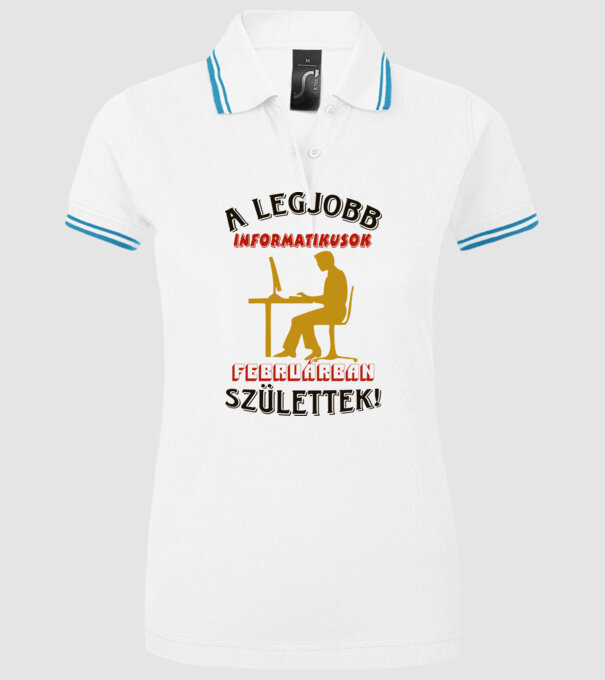  minta fehér pólón