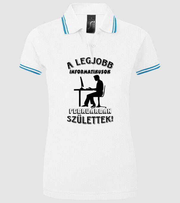  minta fehér pólón