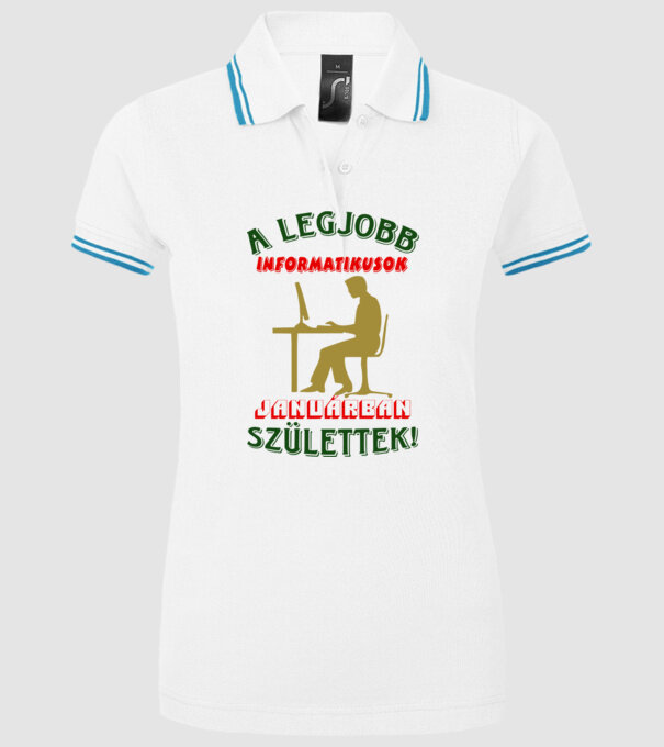  minta fehér pólón