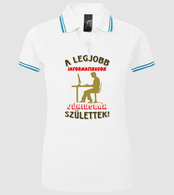  minta fehér pólón