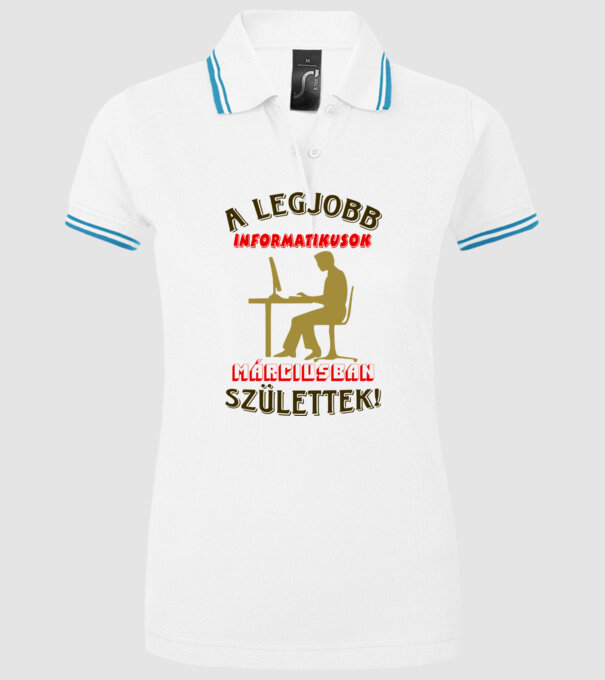  minta fehér pólón