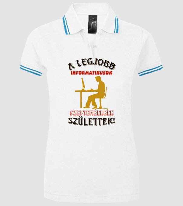 minta fehér pólón
