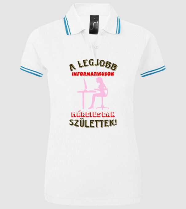  minta fehér pólón