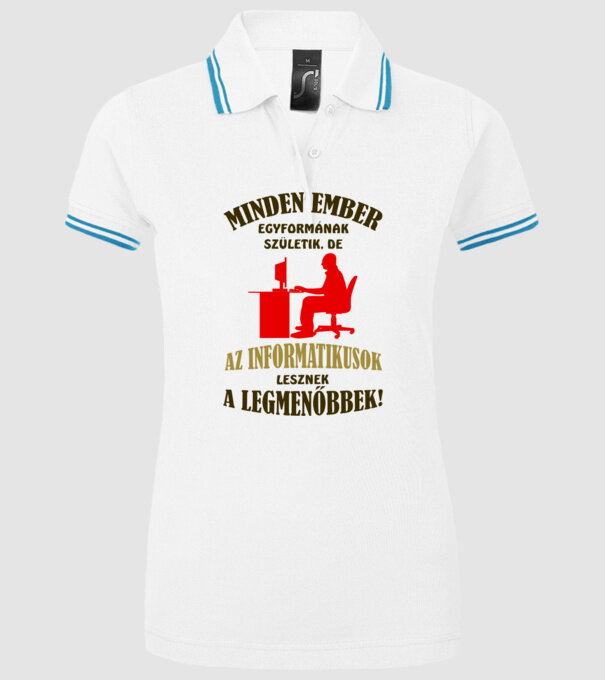  minta fehér pólón