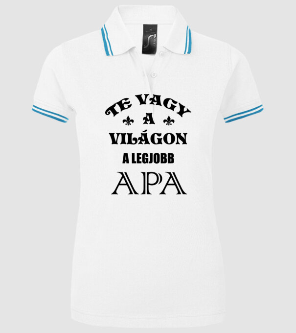  minta fehér pólón