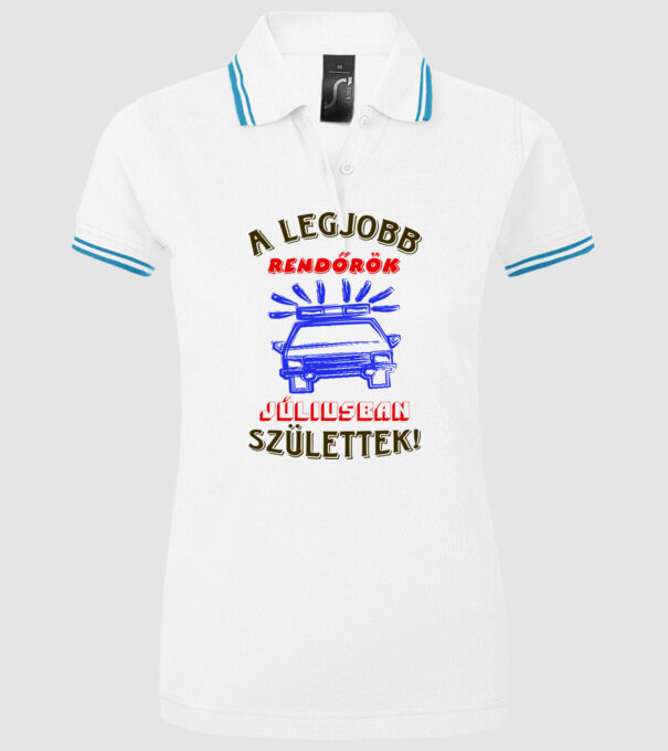  minta fehér pólón