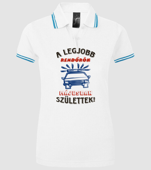  minta fehér pólón
