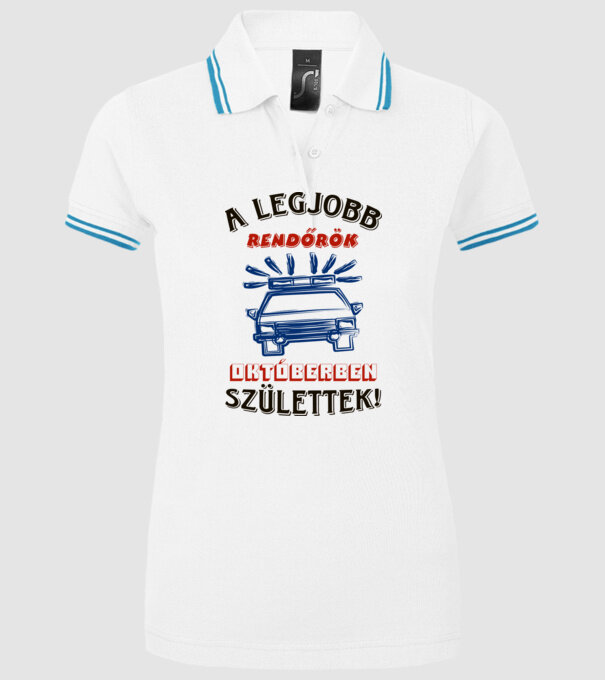  minta fehér pólón