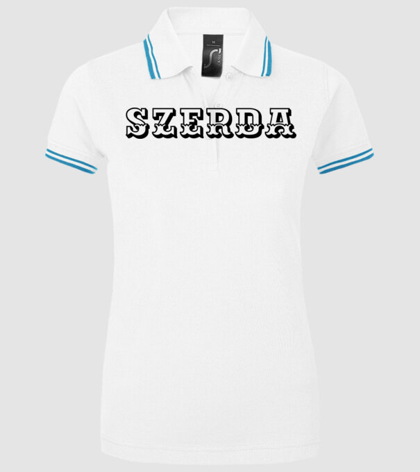  minta fehér pólón