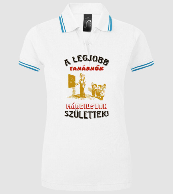  minta fehér pólón