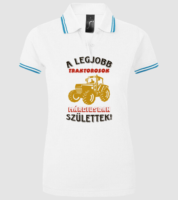  minta fehér pólón