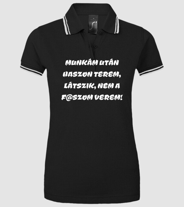  minta fekete pólón