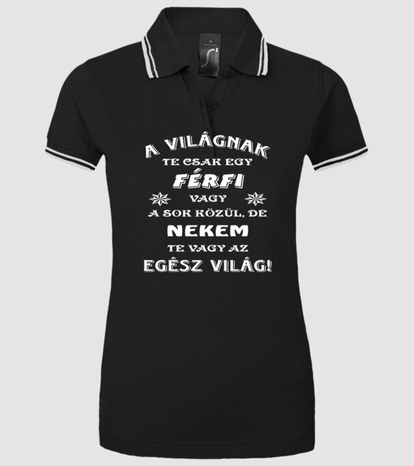  minta fekete pólón