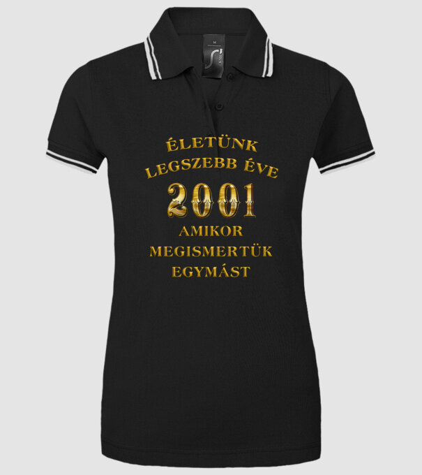  minta fekete pólón