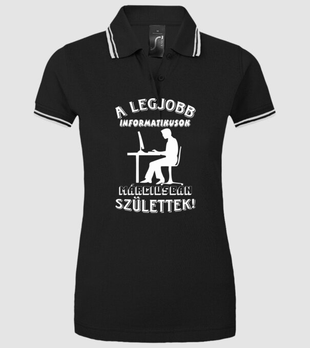  minta fekete pólón
