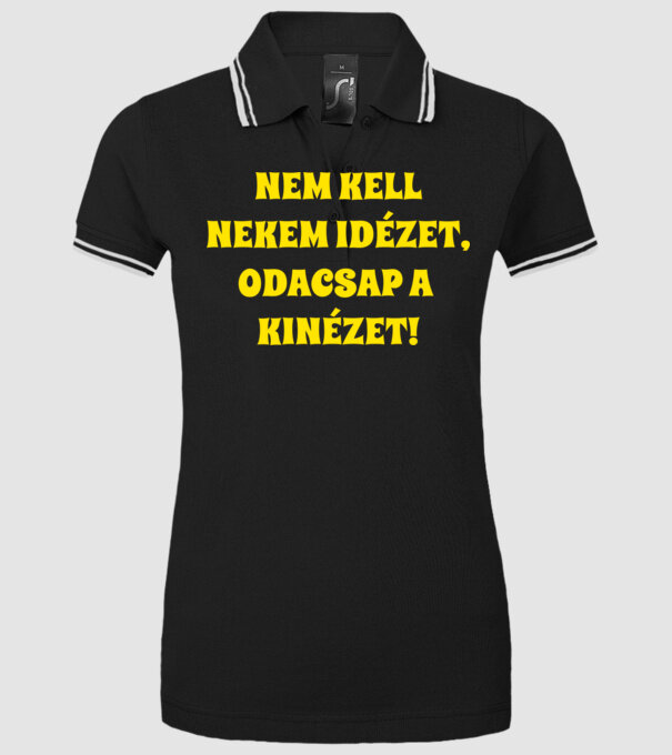 minta fekete pólón