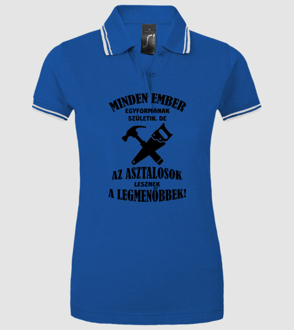  minta királykék pólón