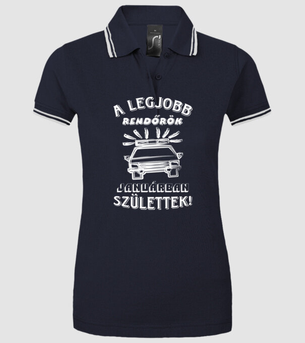  minta sötétkék pólón