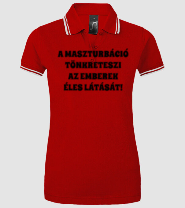  minta piros pólón