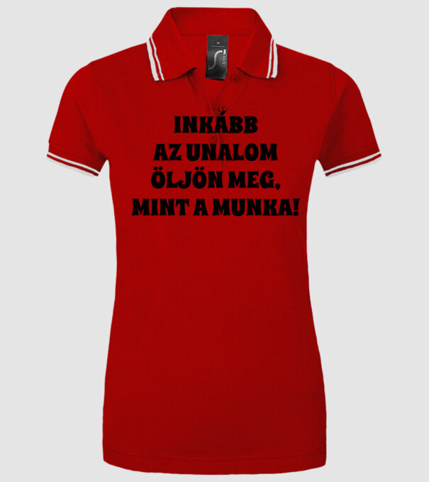  minta piros pólón