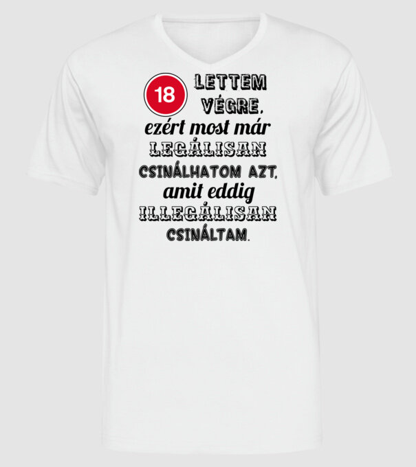  minta fehér pólón
